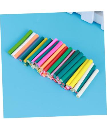 Healeved 50pcs Diy Nail Art Braiding Toy Stickers Homemade Canes 3d Nail Sticker Canes Sticks Nail Art Tips Decoration Diy Manicure Supplies Nail Decor Scrapbooking Accessories Polymer Clay - Buy Online on SooperMarket.com