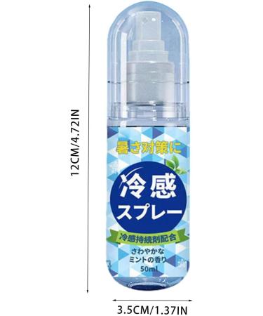 Peppermint Cooling Mist Cool Down Spray | Cool Spray For Summer Hot Flash Relief Spray Portable Hot Flash Relief Spray For Outdoor And Clothes Cool In Heat Prevention Outdoor Travel - Buy Online on SooperMarket.com