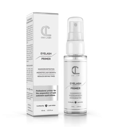 Eyelash Extension Primer/Pre-Treatment (40ml) - Professional Lash Cleanser & Protein Oil Remover For Individual Mink Eyelash Extensions | Increases Retention & Glue Drying Time | Lash Tech Supplies