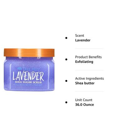 Lavender Shea Sugar Scrub - Exfoliate and Hydrate Skin Naturally - Buy Online on SooperMarket.com