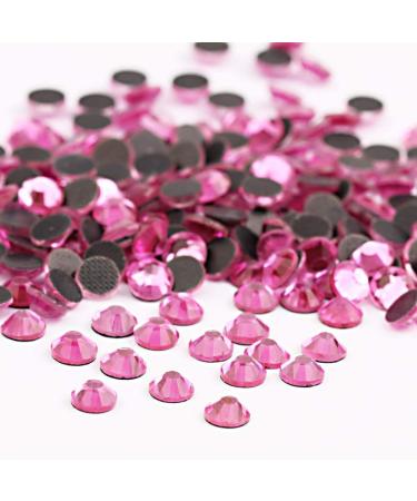 BEADSLAND Crystal Hotfix Rhinestone Machine Cut Stone 1440pcs/pkg (Dk.Pink SS10/3mm) SS10/3mm/1440pcs Dk.Pink