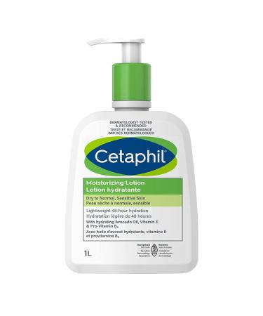 Cetaphil Moisturizing Lotion 1000 ml - 1 Litre  Dry to Normal Skin  Sensitive Skin  33.8 Fl oz