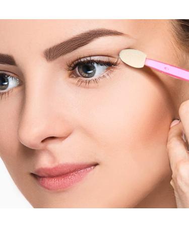 PLAFOPE 50pcs Double Ended Eyeshadow Brush Eye Shadow Stick Makeup Eye Primer Brush Eye Makeup Pink Emulsion - Buy Online on SooperMarket.com