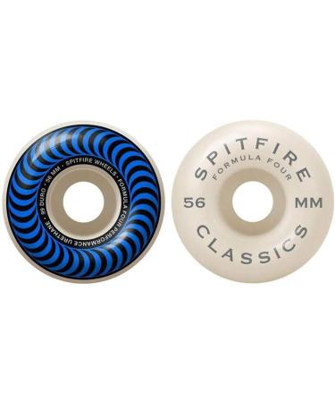 Spitfire F4 Classics 99A Blue/White Skateboard Wheels 56mm - Buy Online on SooperMarket.com