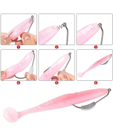 SHUNWEI Weighted Swimbait Hooks Saltwater Fishing Hooks Assortment | 25 Pcs Box, 5 Sizes - Buy Online on SooperMarket.com