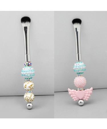 Beaded Cosmetic Brush Metal Handle Makeup Brush Perfect For Contouring Defining Blending Concealer Brush - Buy Online on SooperMarket.com