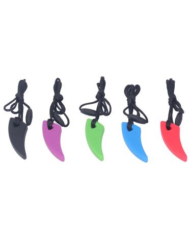 Buy Chew Collar Safety 5 Pack | Tooth Shape Silicone Sensory Relief for Anxiety | Heat Resistant | Worldwide Shipping - Buy Online on SooperMarket.com