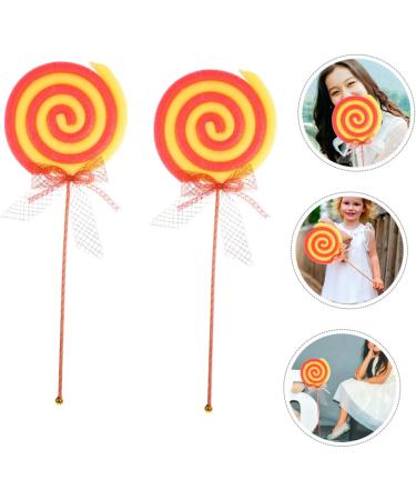 CHILDWEET 2pcs Lollipop Model Giant Fake Lollipops Christmas Lollipop Decorations Large Lollipop Ornaments Faux Lollipop Decor Birthday Lollipops Big Lollipop Prop Toy Studio Photo Plastic - Buy Online on SooperMarket.com