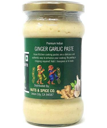 Authentic Indian Ginger Garlic Cooking Paste 10.5oz Glass Jar - Vegan, Gluten-Free, Non-GMO - 300g (Pack of 1) - Buy Online on SooperMarket.com