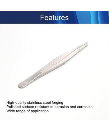 Hegebeck Stainless Steel Tweezers Straight Multi Purpose Tweezer Tweezers Hand Tool for Plants Splinter Facial Ingrown Hairs Remover with Round Tip 16cm 4pcs - Buy Online on SooperMarket.com