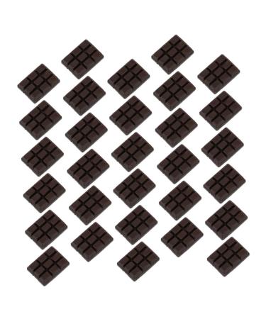 KOMBIUDA 30pcs Fake Sugar Props Doll House Chocolates Charm Miniature Round Noodles