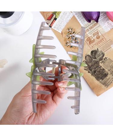 Vctitil Five-pointed Star Acrylic Hair Claws Hair Clips Ponytail Holders Shark Clip Barrettes Hair Accessories for Women Girl Thin Thick Hair(pink) - Buy Online on SooperMarket.com