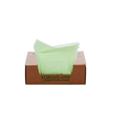 STOUT by Envision E2430E85 EcoSafe-6400 Compostable Bags, 24" x 30", 13 gal capacity, 0.85 mil thickness, Green (Pack of 45) 1 Count (Pack of 1) Green