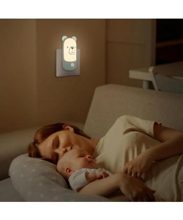 Buy Wetry Night Light Socket for Kids - Sleep Aid Wall Light for Babies Cute Bear & Mouse Design Ideal for Newborns - Buy Online on SooperMarket.com