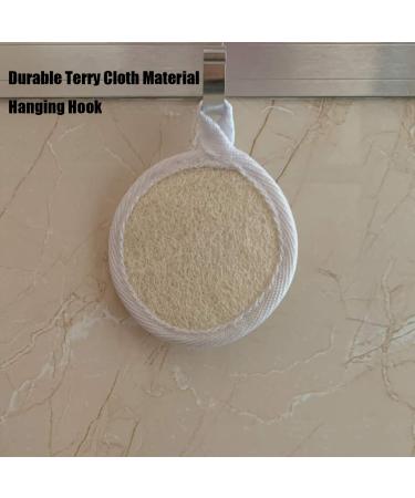Natural Loofah Exfoliating Facial Pads - 10 Pack | Face Scrubber for Men & Women | Bath Spa Cleansing | 3.15 Inches Dia - Buy Online on SooperMarket.com