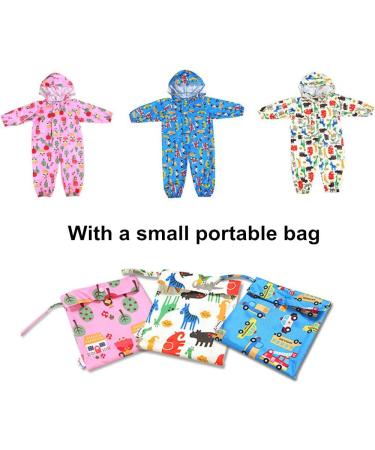 JiAmy Kids Outdoor Waterproof Rain Suit | Yellow One Piece Rain Coverall 3-5 Years - Buy Online on SooperMarket.com