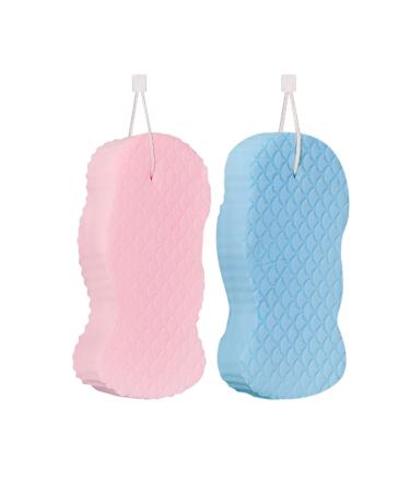 2pc Super Soft Exfoliating Bath Sponge -Magic Bath Body Shower Sponge Dead Skin for Adults ChildrenRemover(Random )