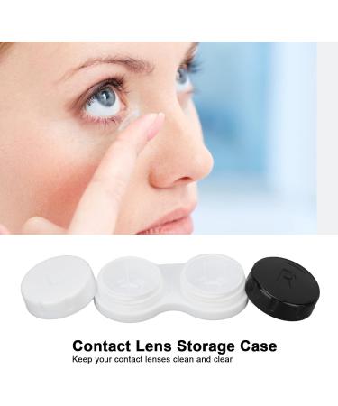 Portable Mini Contact Lens Box | Color Contact Storage Container for Travel & Office (Black & White) - Shop Now! - Buy Online on SooperMarket.com