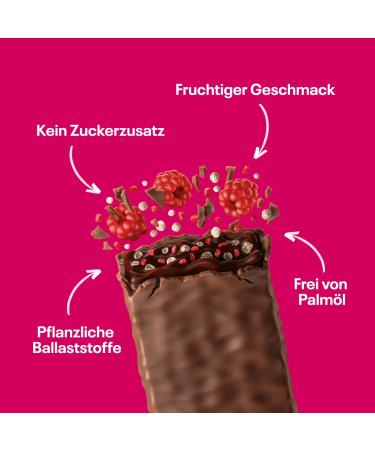Buy Neoh Zero Sugar Raspberry Crunch Bar - Keto-Friendly Low Carb 114 Kcal 1g Sugar 6g Protein - 12 Pack | Healthy Alternative to Sweets - Buy Online on SooperMarket.com