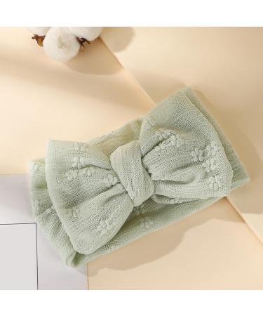 JSGHGDF Double Layer Butterfly Knot Headband for Baby Girls Lace Mesh Hair Ribbon Headwear with Delicate Lace Detailing Mint Green - Buy Online on SooperMarket.com