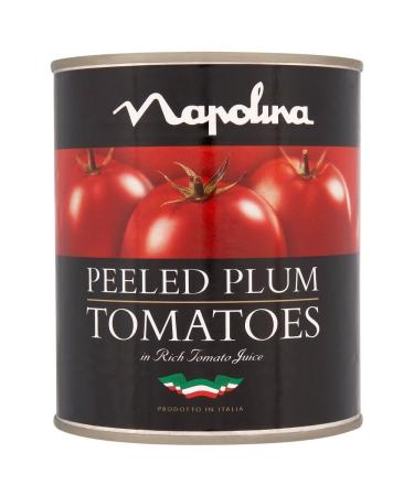 Napolina Peeled Plum Tomatoes in Tomato Juice (400g) - Pack of 2
