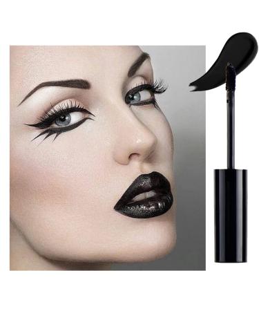 Black Matte Liquid Lipstick - Long Lasting, Pigmented Lip Gloss for Women & Girls | Waterproof & Non-stick Cup Lip Glaze - 0.10 Fl Oz - Buy Online on SooperMarket.com