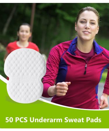 Women's Underarm Sweat Pads & Vest Set - 50 Pairs Armpit Sweat Shields for Women - Washable & Reusable for All-Day Protection - Buy Online on SooperMarket.com