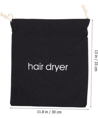 HAPINARY 12 Pcs Hair Dryer Storage Bag Travel Organizer Pouch Drawstring Storage Bag Hair Bag Fabric Black - Buy Online on SooperMarket.com