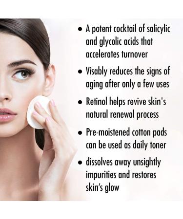 Buy Culmine Extra Strength Facial Cleanser Peel Pads - Exfoliate & Brighten Skin with Salicylic & Glycolic Acid | International Shipping - Buy Online on SooperMarket.com