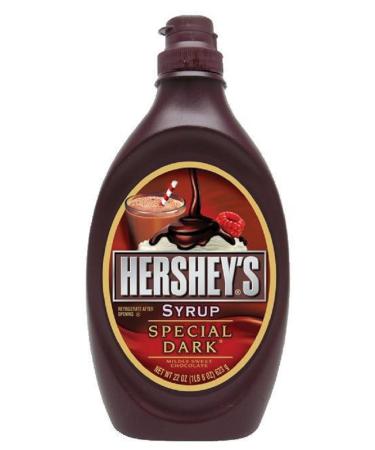 HERSHEY'S Chocolate Syrup, Special Dark, 22 Ounce (Pack of 6) Special Dark Chocolate