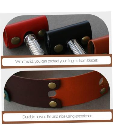 Plafope 3ST Razor Case - Protective Composite Leather Cover for Manual Razors | Accessory for Men - Buy Online on SooperMarket.com