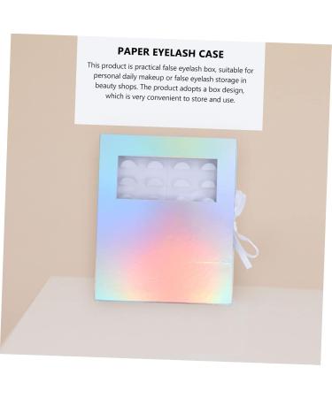 Buy Mikinona False Eyelash Packaging Box | Stylish Lash Holder & Organizer - Empty Cases with Tray & Support Paper (27.5x22cm) for Easy Storage - Buy Online on SooperMarket.com