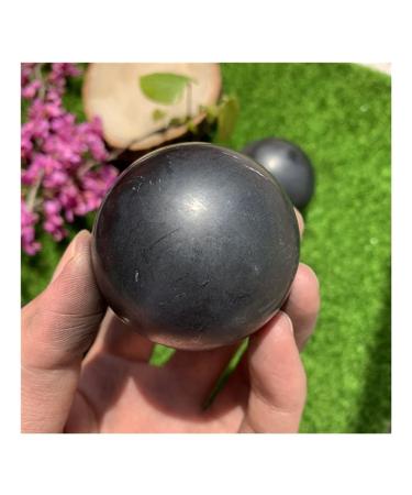 for Natural Shungite Stone BallCrystal Stone Sphere Reiki for Home Decor FUZEGRDLI 5.5-6cm