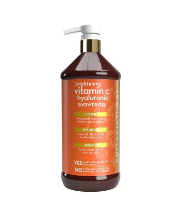 Arganatural Brightening Vitamin C Shower Gel 32oz - Fruity Vitamin C Formula - 32 Fl Oz - Buy Online on SooperMarket.com