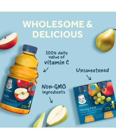 Gerber Juice Variety Pack - 4 fl oz - 4 pk | Convenient Baby Juice Pouches - Buy Online on SooperMarket.com