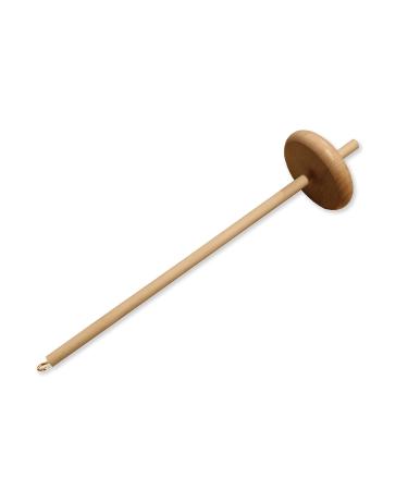 Happy Classy Drop Spindle Bottom Whorl Yarn Spinning Hand Carved 12" Length