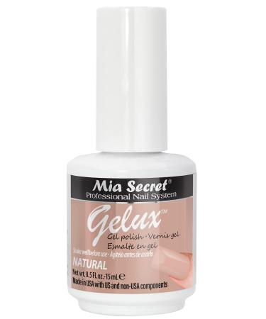 Mia Secret Gelux Soak-off gel nail polish color Natural - Gel polish cured with nail lamp - Esmaltes para u as en gel de larga duraci n para lampara uv - Esmalte en gel color Natural