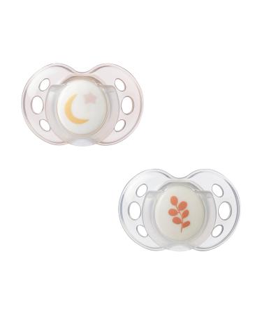 Tommee Tippee Night Time Glow in the Dark Pacifiers 18-36m - BPA-Free, Symmetrical Design, Includes Sterilizer Box - 2 Count - Buy Online on SooperMarket.com