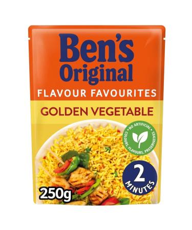 Ben's Original Golden Vegetable Microwave Rice 250g (Pack of 1) Single