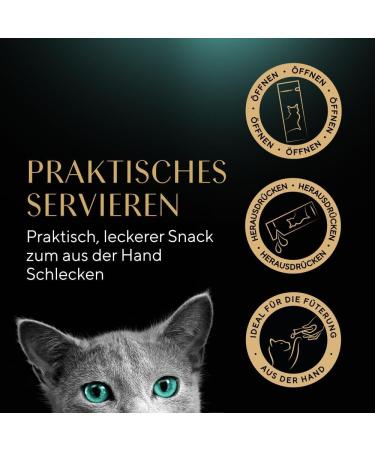 Sheba Cat Snacks Creamy Sticks - 18x12g Chicken Salmon & Beef | MSC Certified Lickable Treats for Cats - Buy Online on SooperMarket.com