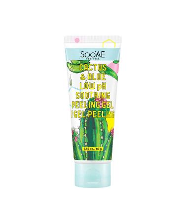 Soo'AE Cactus & Aloe Peeling Gel Low pH Soothing Peeling Gel EXFOLIATING + SOOTHING Gentle exfoliation Made in Korea