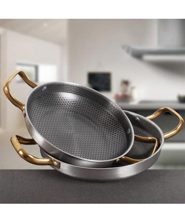 Angoily Frying Pan Griddle Honeycomb Non Stick Fry Pan Household Skillet Honeycomb Skillet Fry Pan for Outdoor Cooking Fry Pans for Cooking Stainless Steel Cooking Utensils 26c - Buy Online on SooperMarket.com