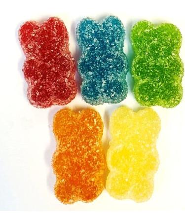 Sour Fizzy Gummy Bear Sweets - 1KG Bag - Fruit Flavour Gummy Bears - Buy Online on SooperMarket.com
