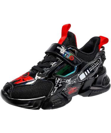 WZRUISEN Children's Sports Shoes - Stylish Black Casual Sneakers for Boys (Size 32 EU) - International Shipping Available - Buy Online on SooperMarket.com