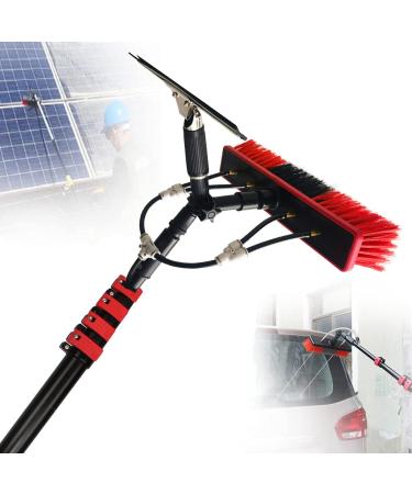 photovoltaic cleaner Window Cleaning Pole Water Fed Telescopic Brush Window Cleaning Pole Water Fed Telescopic Brush Extendable Cleaner Conservatory Roof 35cm Brush Head 6M/21FT