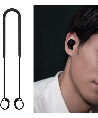 Wireless Earphone Lanyard - Anti Lost Strap for WF-1000XM4 Earphones | Silicone Waterproof Strap for Wireless Earbuds Dalynn Black - Buy Online on SooperMarket.com