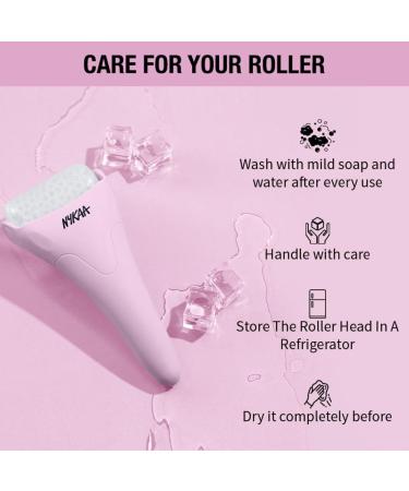 Nykaa Naturals Ice Roller for Face Toning - Reduces Clogged Pores & Improves Absorption - Pink Massage Tool - Shop Internationally - Buy Online on SooperMarket.com