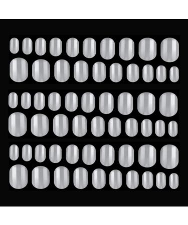 Kalolary 600PCs children false nail wrong nails to glue artificial fingernails natural acrylic nail tip full cover short false nail gift for girls natural