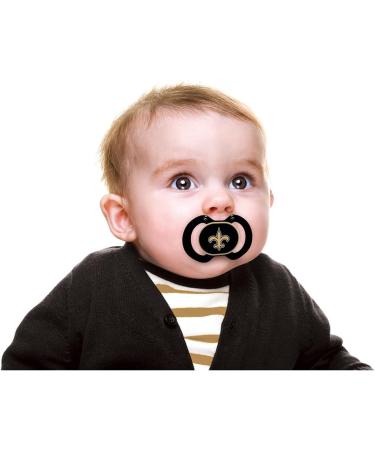 NFL New Orleans Saints Baby Fanatic Pacifier 2-Pack - Officially Licensed League Gear - Buy Online on SooperMarket.com