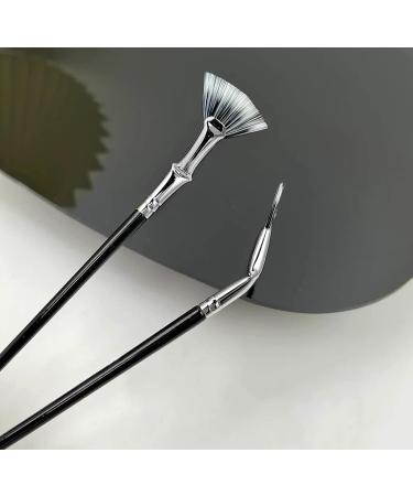 Anjoize Dolly Mascara Fan Brush Set - 120 Folded Fan-shaped Brushes for Precise Lash Separation and Lengthening - Buy Online on SooperMarket.com